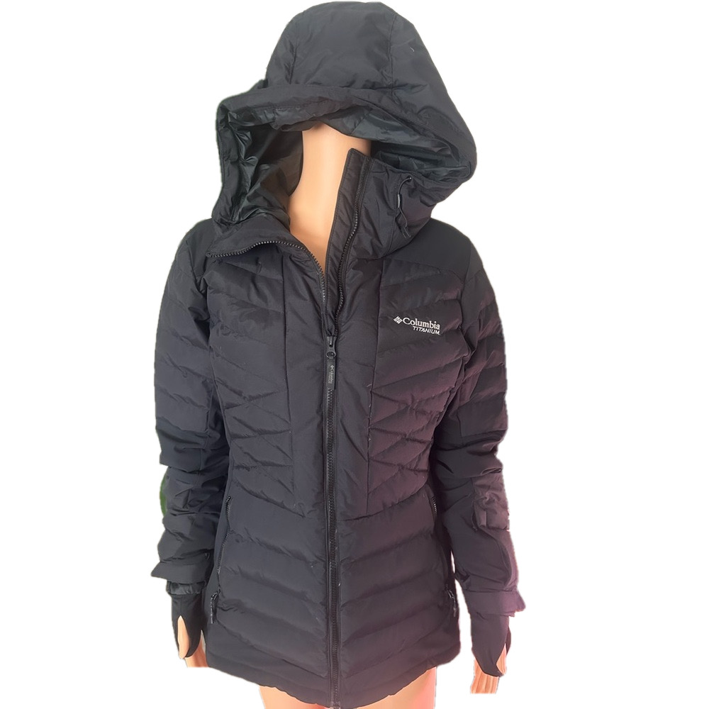Columbia titanium women’s hooded puffer